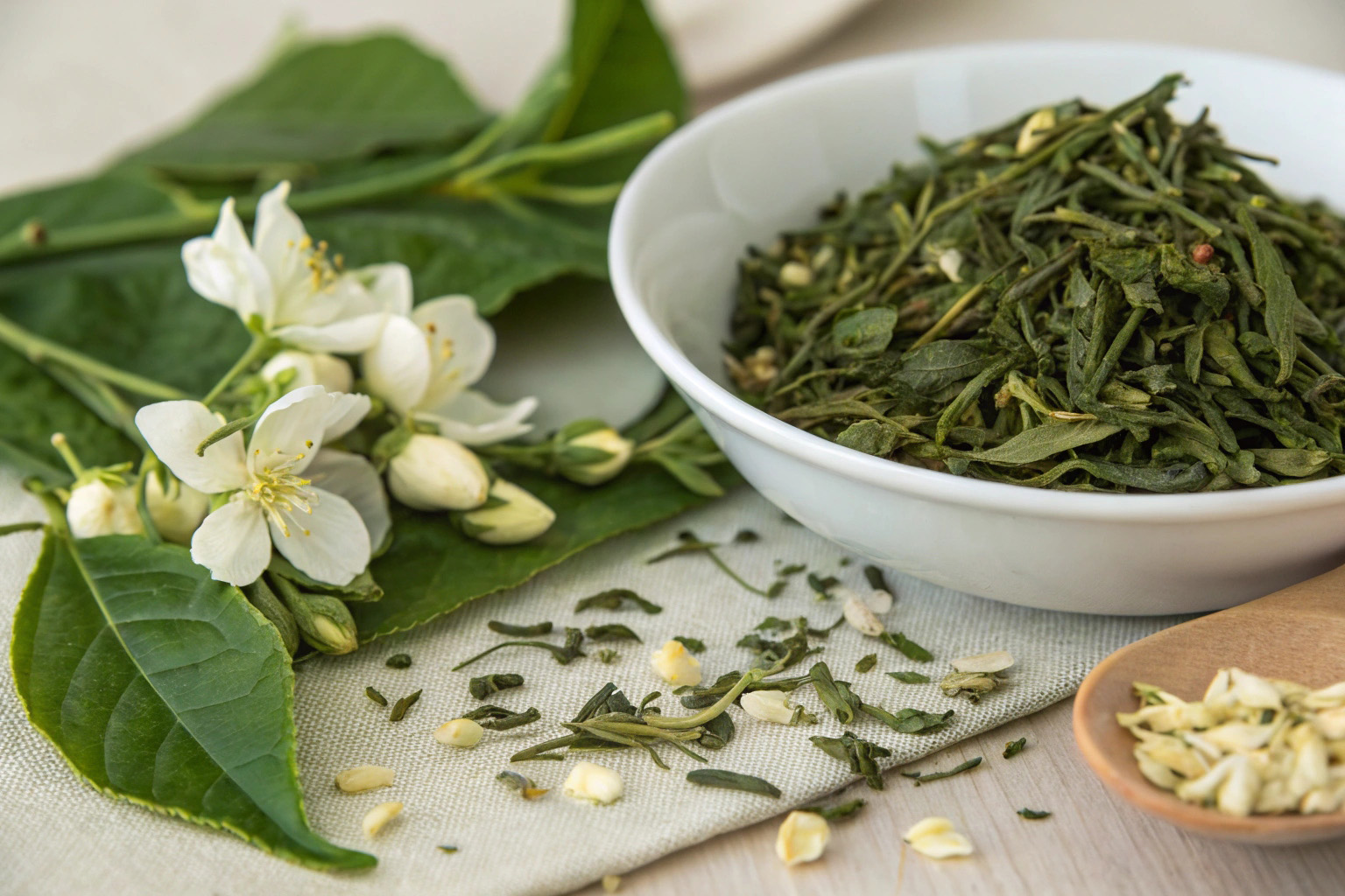 Trà Lài Nguyên Lá – Hương Thơm Tự Nhiên, Giải Pháp Cho Pha Chế & Gia Công OEM