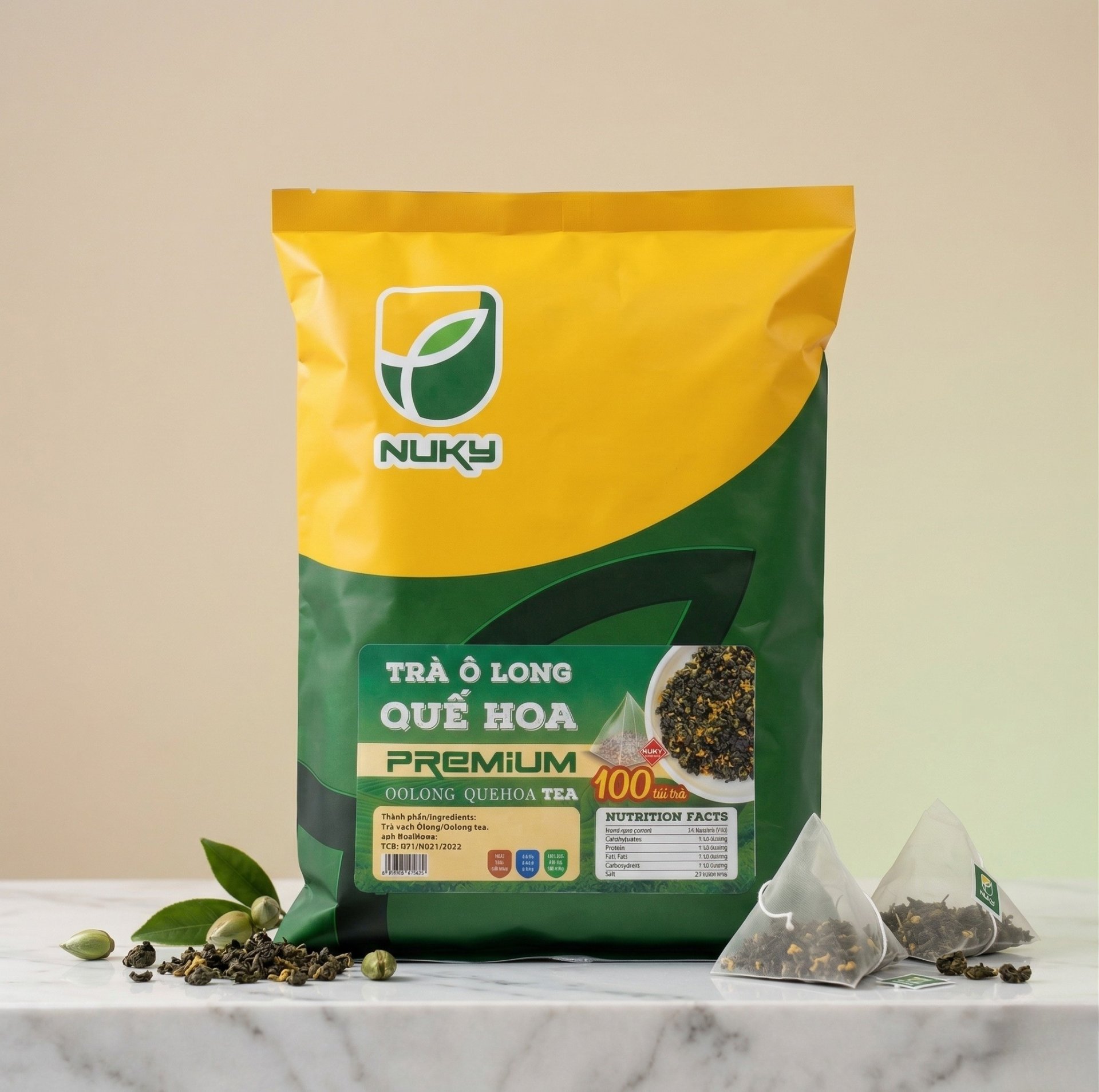 Trà Olong Quế Hoa túi lọc 2g x 100 túi - 200g